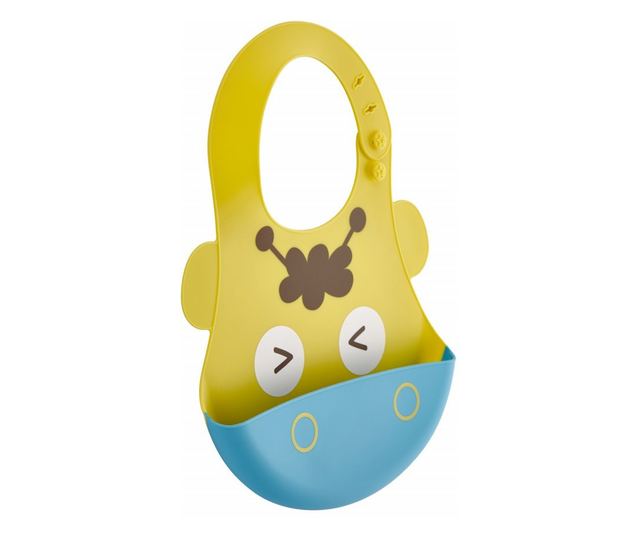 BabyJem Soft Baby Bib szilikon előke (Szín: Kék)