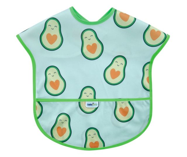 BLW zsebes kendő, BabyJem, 28x41 cm (Modell: Avocado)