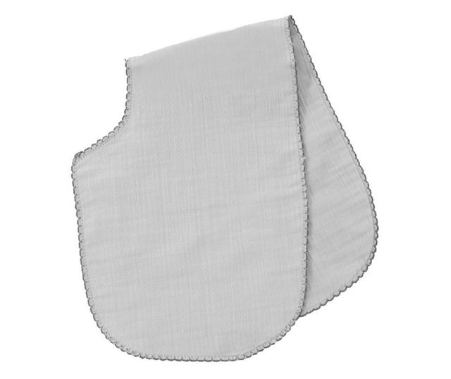 Vállvédő muszlin, BabyJem, 22x57 cm (Szín: Szürke)