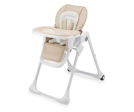 Kinderkraft TUMMIE Καρεκλάκι Φαγητού, Αναδιπλούμενο, Μπεζ