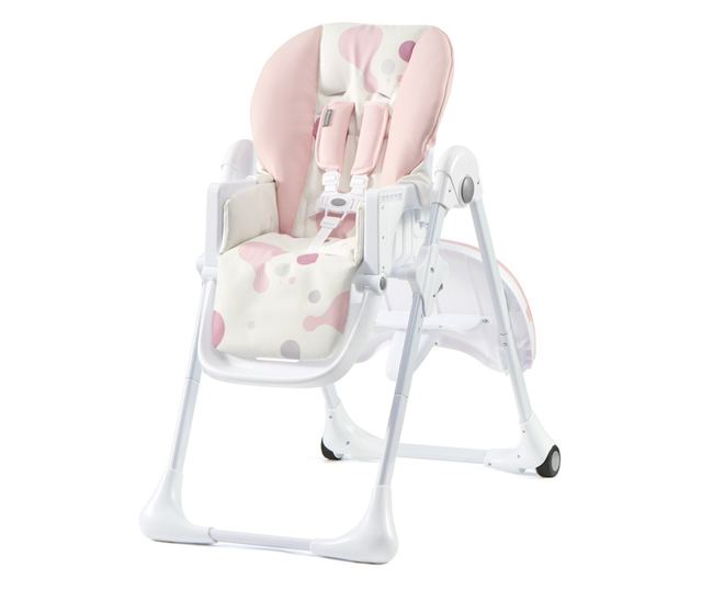 STOLICA ZA HRANJENJE KINDERKRAFT YUMMY, SKLOPIVA, PINK
