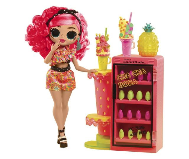 L.O.L. SURPRISE OMG SWEET NAILS PINKY POPS FRUIT SHOP SZETT BABA KIEGÉSZÍTŐKKEL