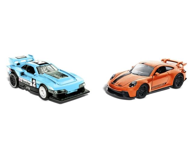 HOT WHEELS SET 2 MASINUTE METALICE PULL BACK GT-SCORCHER SI