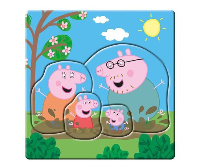 3 az 1-ben puzzle, Peppa Pig - DINÓJÁTÉKOK