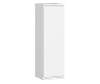 Dulap suspendat, placa laminata, 3 rafturi, 1 usa, alb, 30x30x99 cm