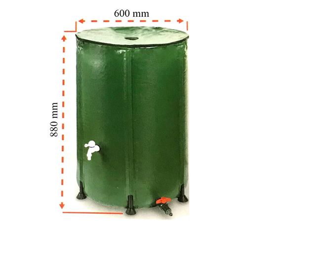 Rezervor pentru apa de ploaie, pliabil, 250 L