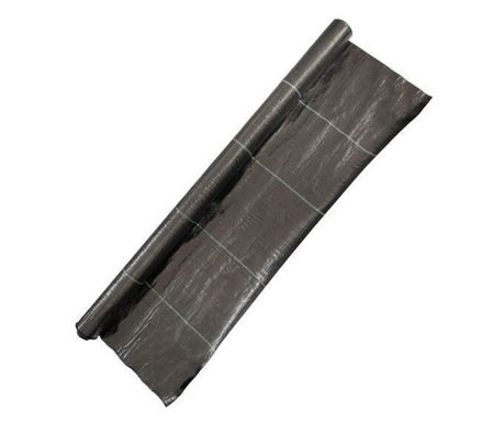 Фолио против плевели, полипропилен, тъкано, черно, 100 g/m2, 1.5x10 m