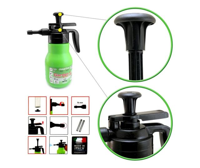 Градинска пръскачка с ръчно налягане 1,5л