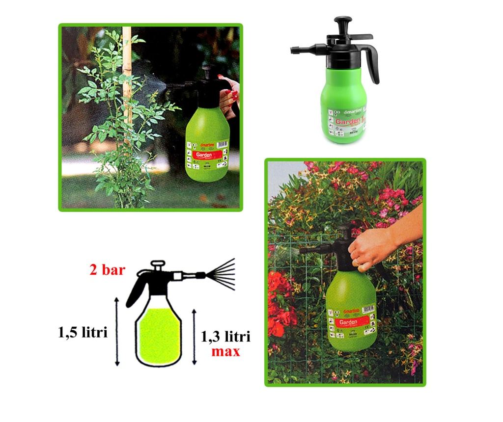 Vrtna škropilnica, tlačna črpalka, ročna, 1,5 L, Dimartino - 3