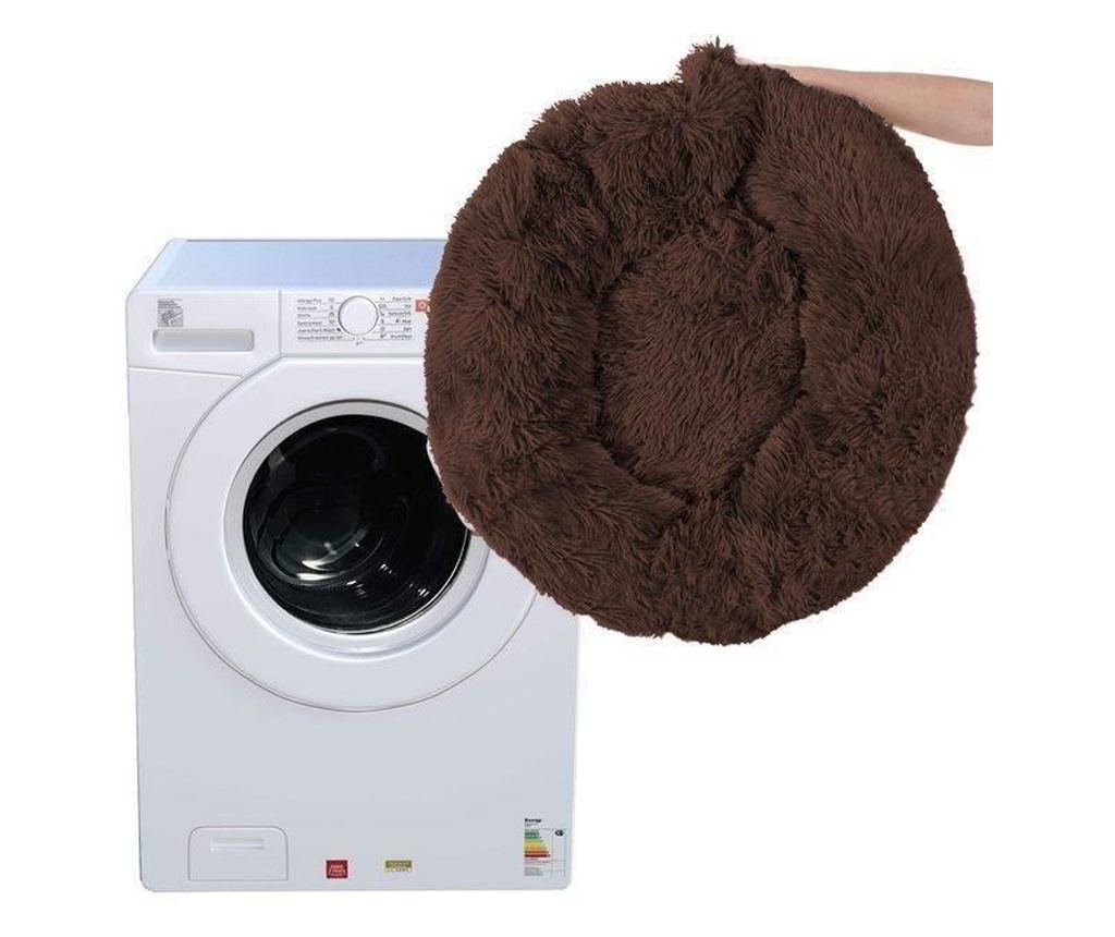 Mehka postelja za psa/mačko, rjava, 70 cm - 3