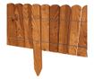 Gard de gradina decorativ din lemn, maro, 200x30 cm