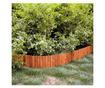 Gard de gradina decorativ din lemn, maro, 200x30 cm