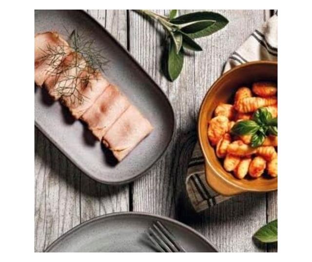 Комплект от 6 овални чинии, Blue Storm, 24 см