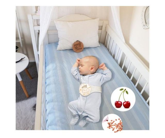 Antikolikus öv cseresznyemaggal BabyJem Sleepy Cloud (Szín: Türkiz)