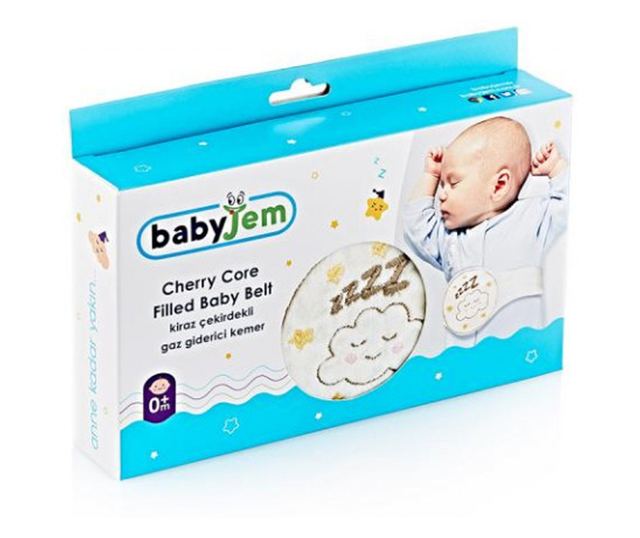 Antikolikus öv cseresznyemaggal BabyJem Sleepy Cloud (Szín: Türkiz)