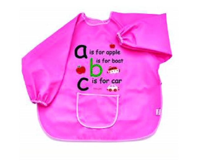 ABC BabyJem Activity Sleeve kötény (szín: rózsaszín)
