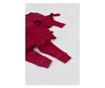 3 részes készlet: hosszú ujjú blúz, hosszú nadrág és organikus és modális pamut sapka - BabyCosy Red (Méret: 12-18 hónap)