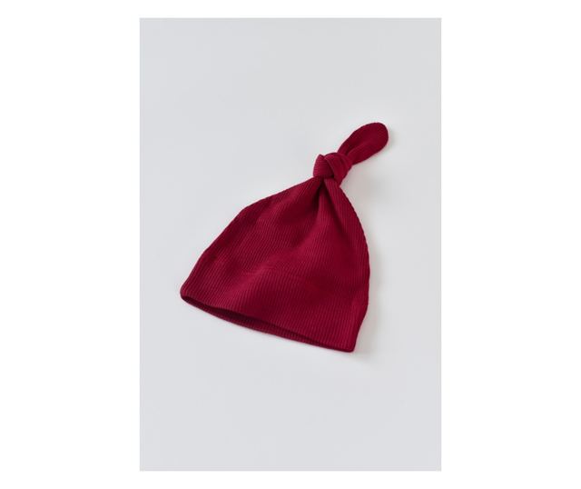 3 részes készlet: hosszú ujjú blúz, hosszú nadrág és organikus és modális pamut sapka - BabyCosy Red (Méret: 12-18 hónap)