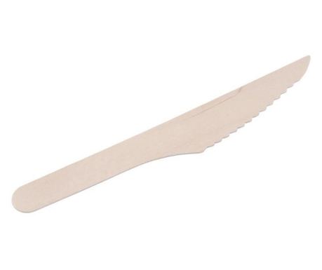 Drveni noževi za jednokratnu upotrebu, ekološki, set od 100 komada, 16 cm