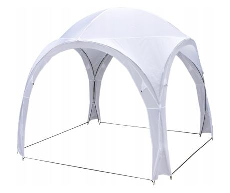 Kerti/kereskedelmi pavilon, összecsukható, fehér, 3.2x3.2x2.5 m, Jumi