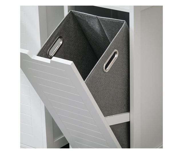 SoBuy dulap de baie, dulap de baie înalt, dulap înalt de baie BZR122-W