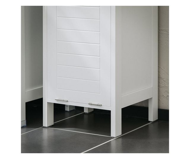 SoBuy dulap de baie, dulap de baie înalt, dulap înalt de baie BZR122-W