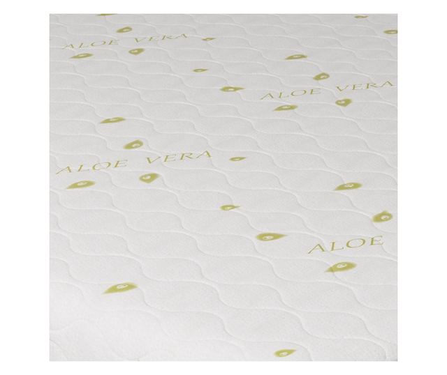 Saltea Ortopedica haaus Luna Green, Aloe Vera, arcuri impachetate, husa detasabila, 90 x 200 x 20 cm