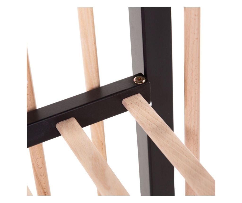 Patut Childhome Cot 97 Fag 60x120 cm, Natural/Negru - 3
