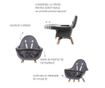 Scaun de masa reglabil in inaltime Childhome Evolu 2 Natural/Antracit thumbnail 4