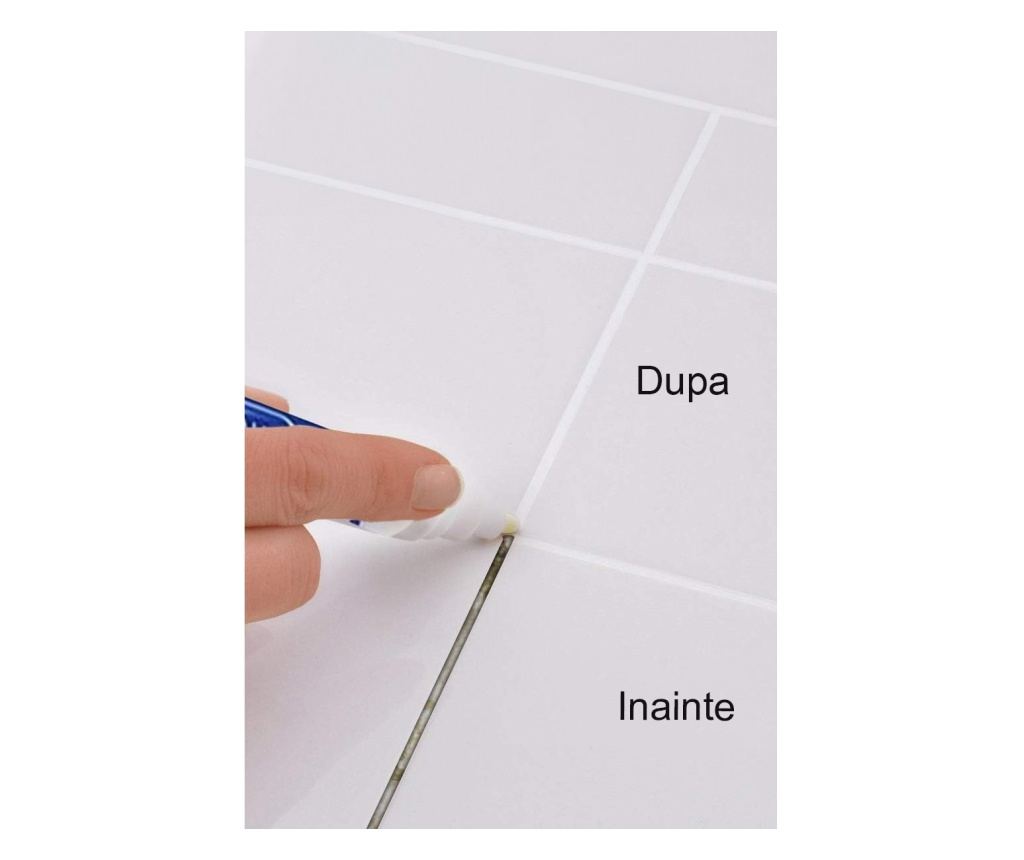 Set 3x Marker Corector MRG M1110, pentru Rosturi Faianta si Gresie, Permanent, Uscare Rapida, Antimucegai, Alb - 7