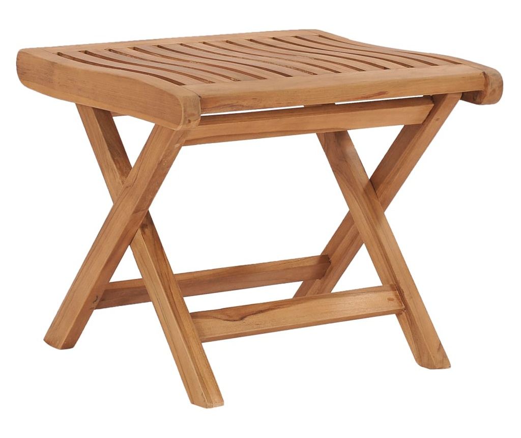 Комплект градински мебели, 5 части, масивно тиково дърво - 5