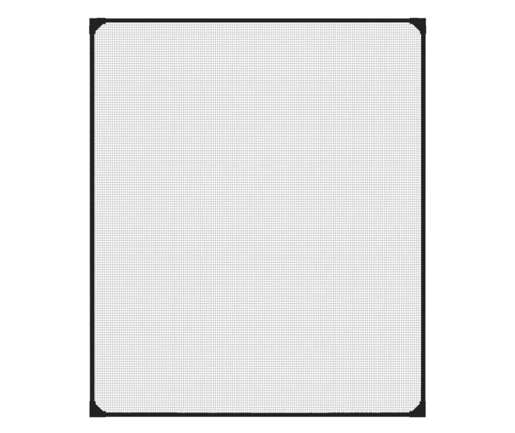 Магнитна мрежа против насекоми за прозорци, антрацит, 100x120 см - 3
