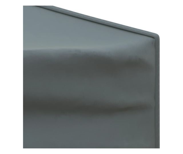 antracitszürke összecsukható partisátor oldalfalakkal 3 x 3 m