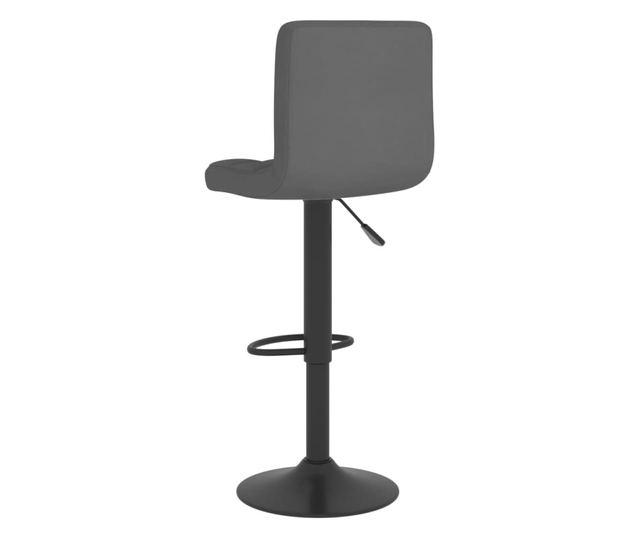 Barski stol, temno siv, blago