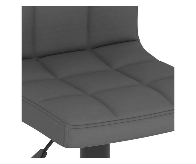 Barski stol, temno siv, blago