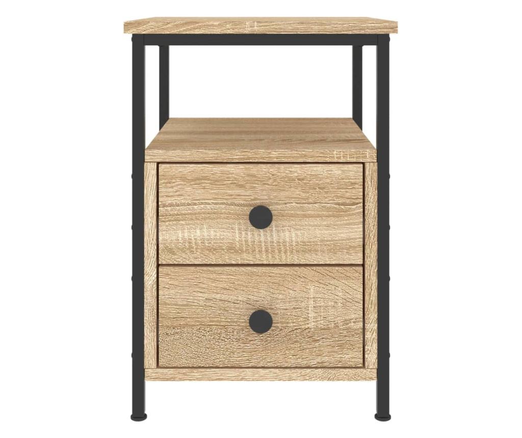 Noćni ormarići, 2 kom., sonoma hrast, 34x35,5x50 cm, kompozitno drvo - 6
