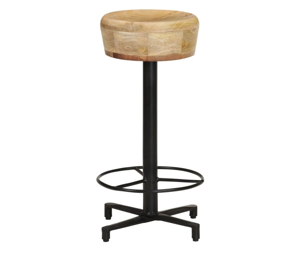 Barski stoli, 2 kosa, 66 cm, masiven mangov les - 3