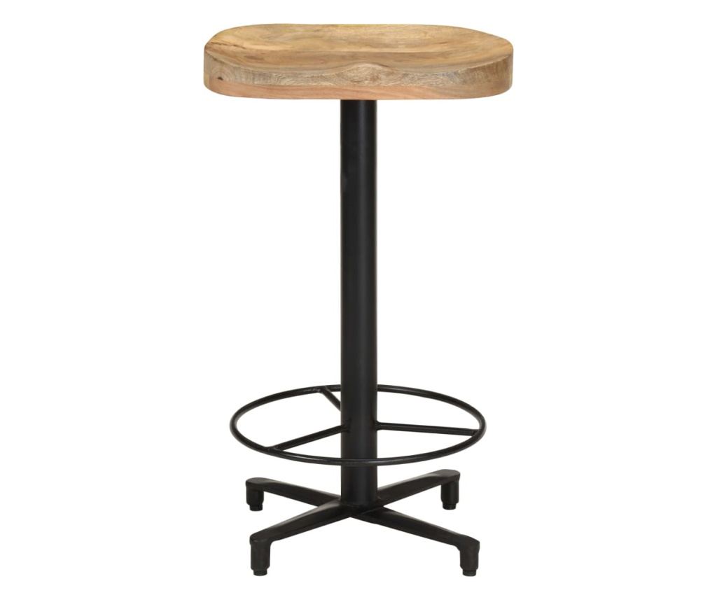 Barski stoli, 2 kosa, 66 cm, masiven mangov les - 3