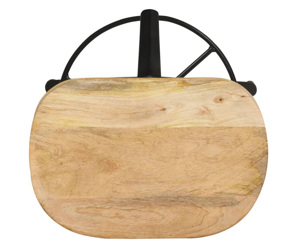 Barski stoli, 2 kosa, 66 cm, masiven mangov les - 4