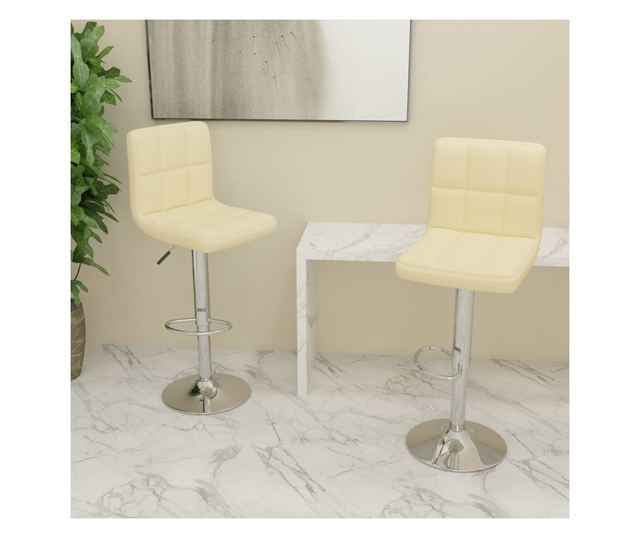 Barski stoli, 2 kosa, krem, blago