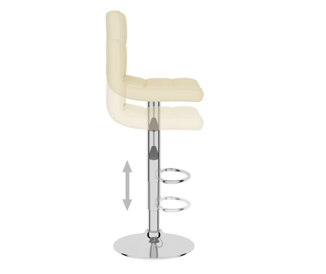 Barski stoli, 2 kosa, krem, blago