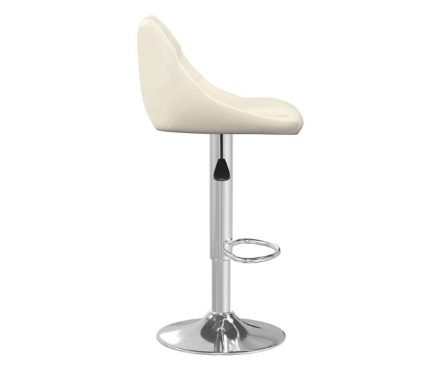 Barski stol, krem barva, žamet