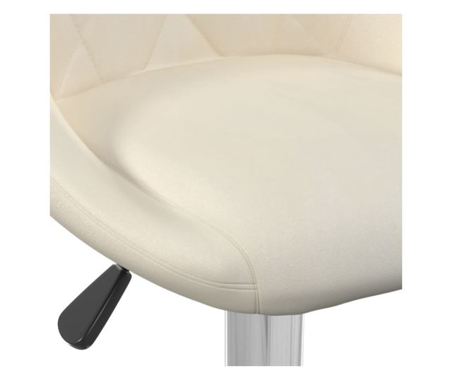 Barski stol, krem barva, žamet