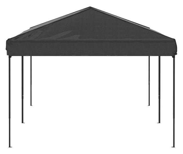 antracitszürke összecsukható rendezvénysátor 3 x 6 m