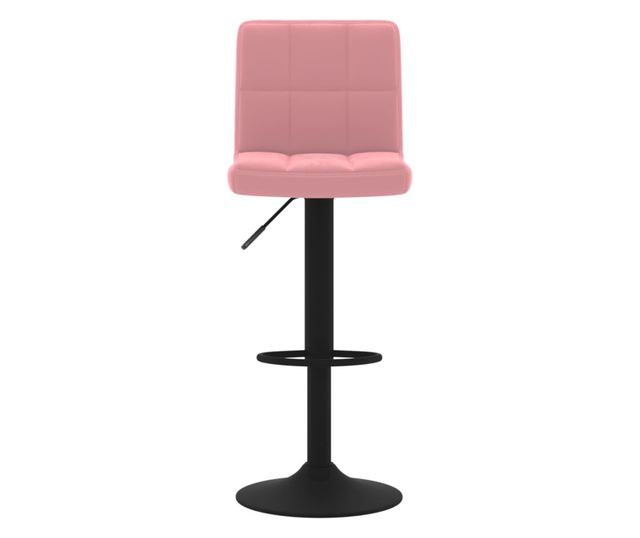 Barski stoli, 2 kosa, roza, žamet