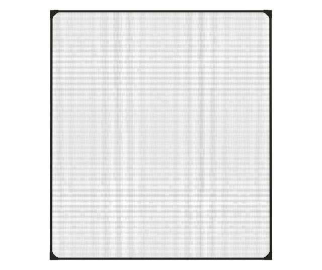 Магнитна мрежа против насекоми за прозорци, антрацит, 120x140 см