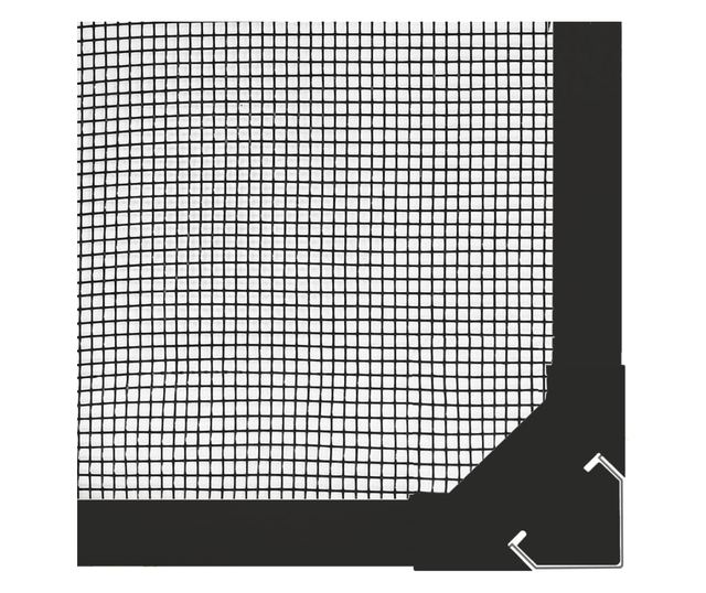 Магнитна мрежа против насекоми за прозорци, антрацит, 120x140 см