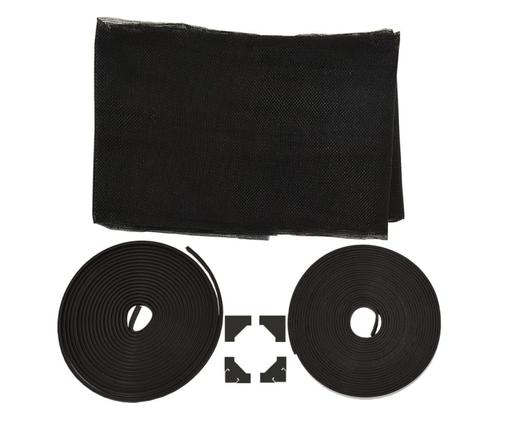 Магнитна мрежа против насекоми за прозорци, антрацит, 100x120 см - 7