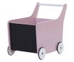 Carucior cu spatiu depozitare si tabla de scris Childhome, Lemn Roz 49 x 34 x 43 cm thumbnail 1