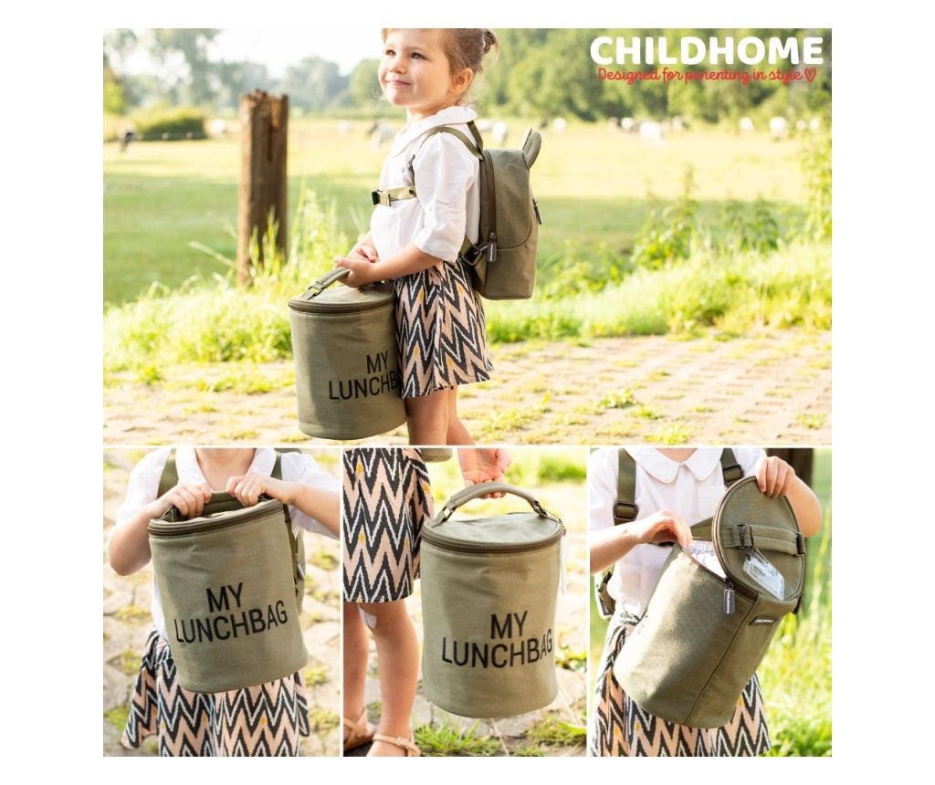 Geanta termoizolanta Childhome My Lunchbag Kaki - 7